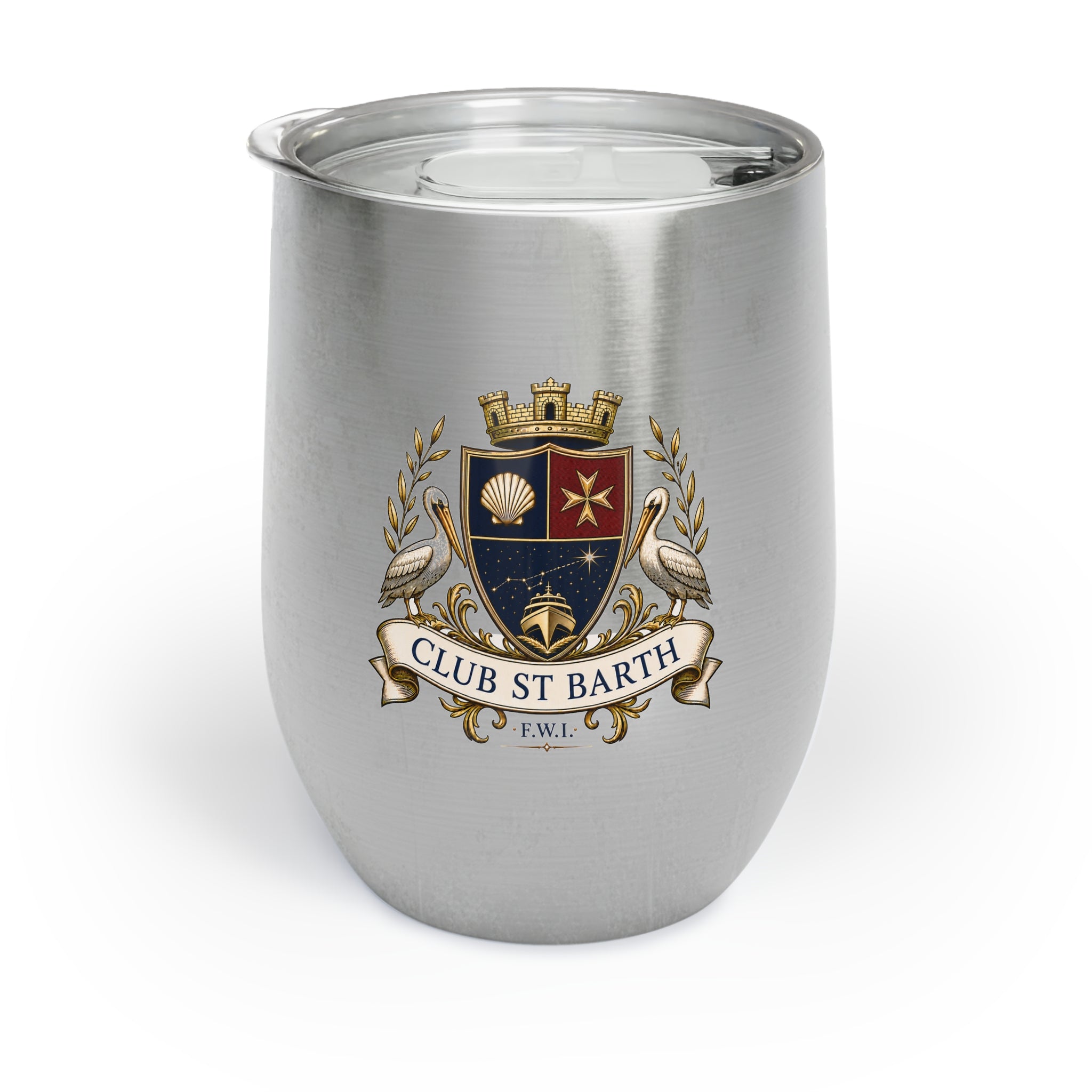 Club St. Barth Crested Chill Wine Tumbler