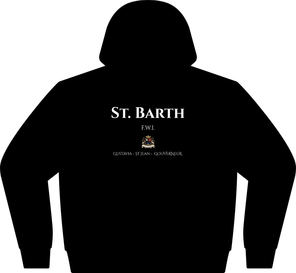 Club St Barth Crest Hoodie. F.W.I. - Unisex Full-Zip
