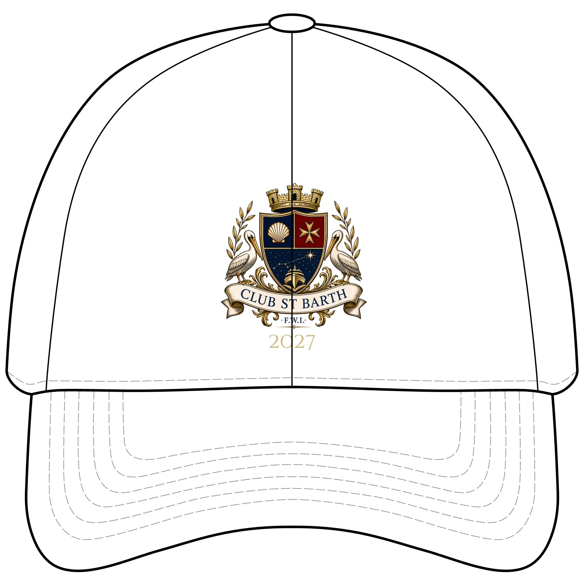 Club St Barth Crest Cap — F.W.I.