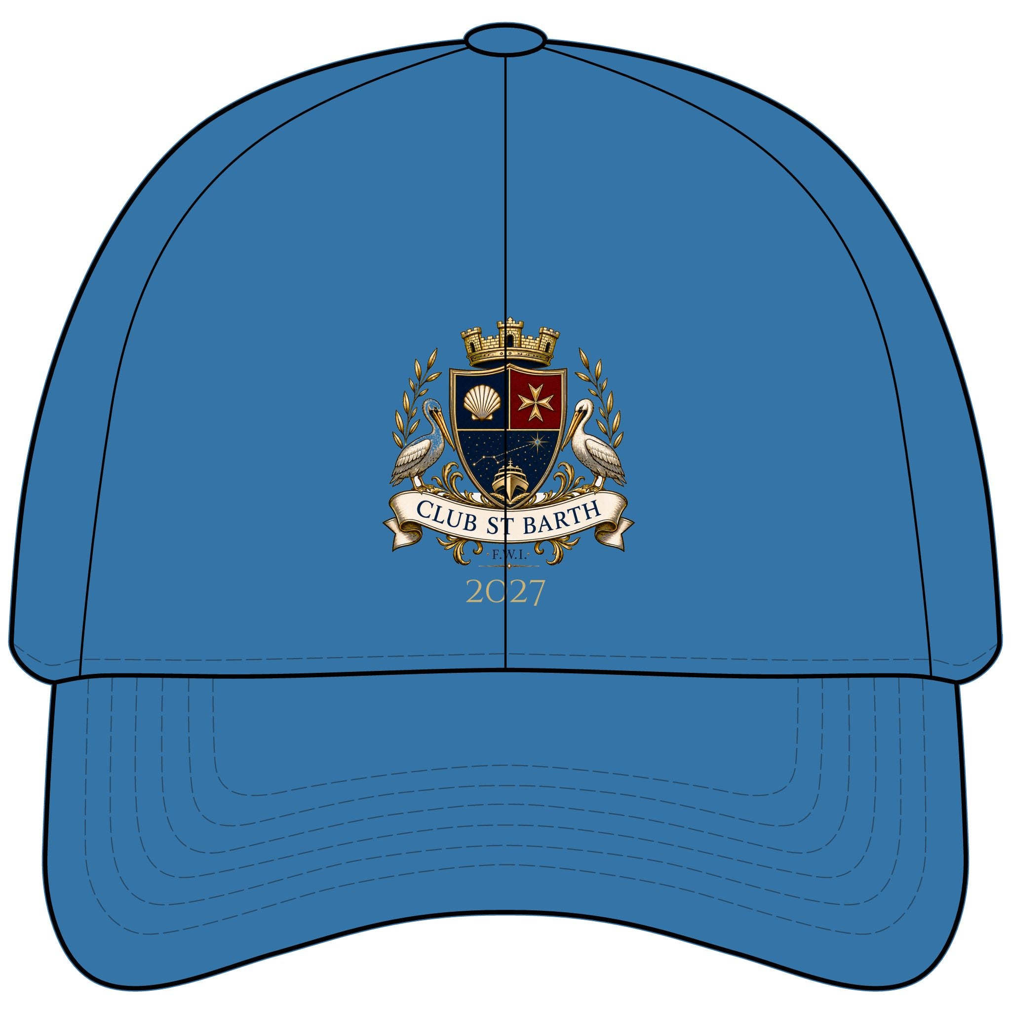 Club St Barth Crest Cap — F.W.I.