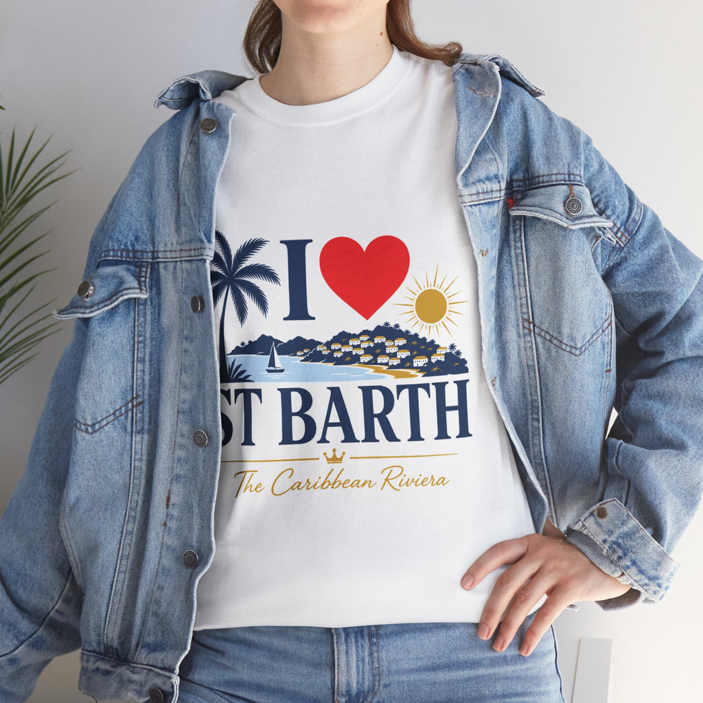 I Love St Barth Unisex Heavy Cotton Tee
