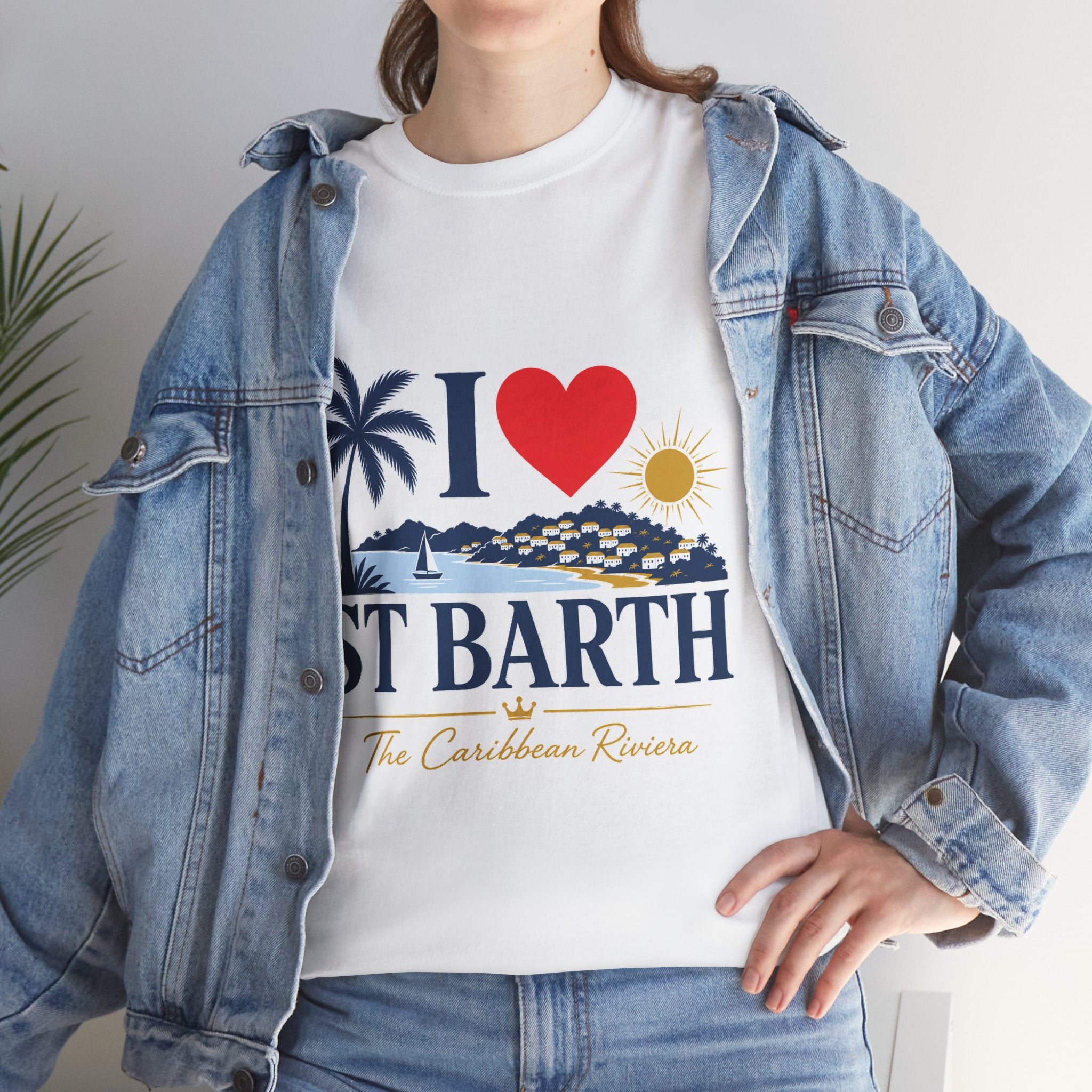I Love St Barth Unisex Heavy Cotton Tee