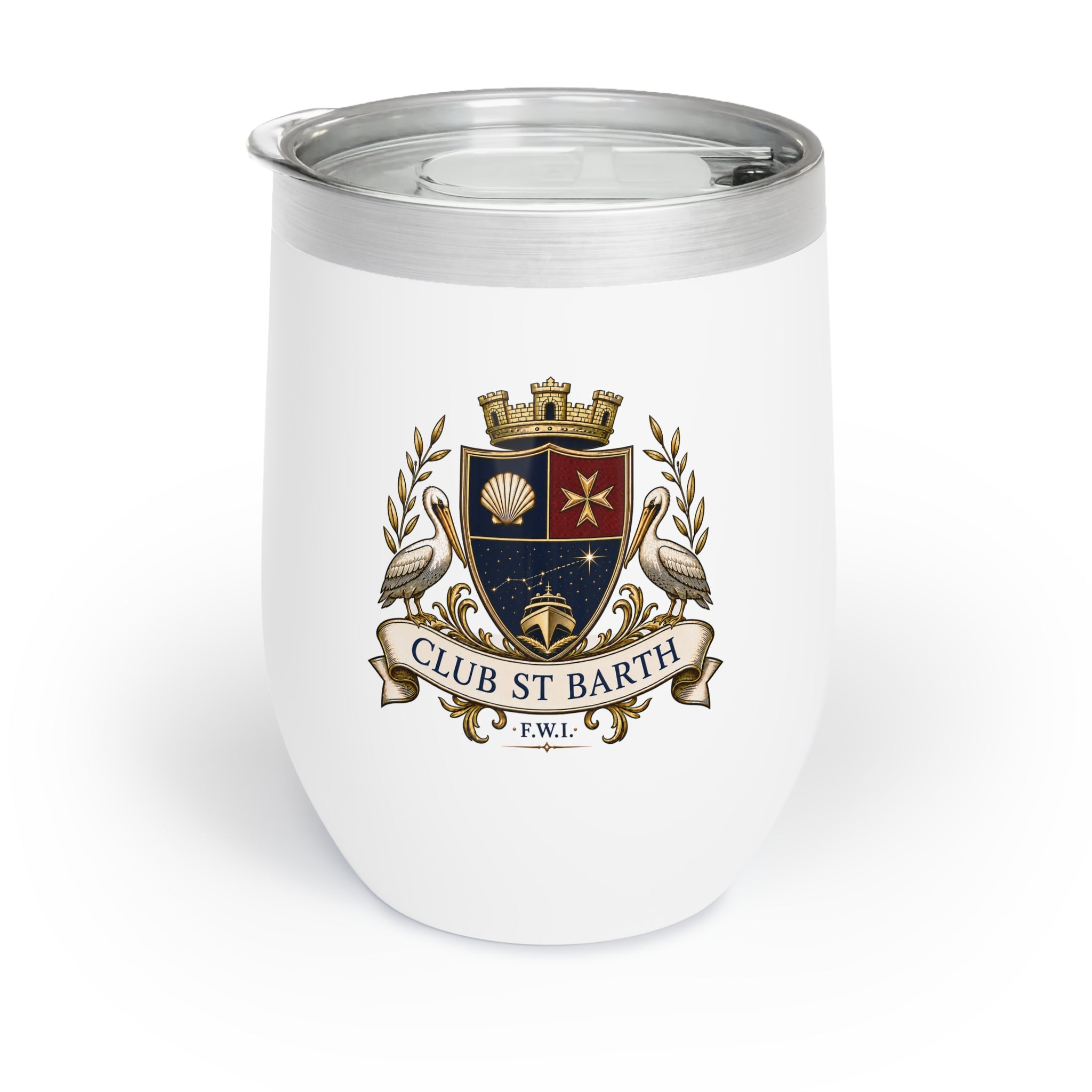 Club St. Barth Crested Chill Wine Tumbler