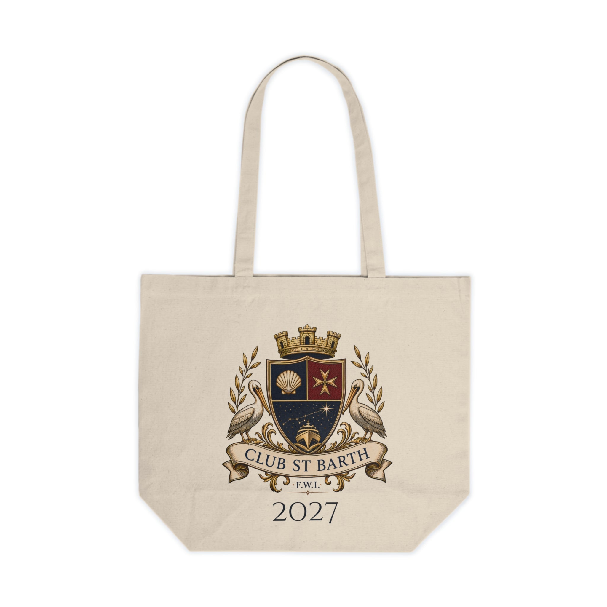 Club St Barth Canvas Shopping Tote