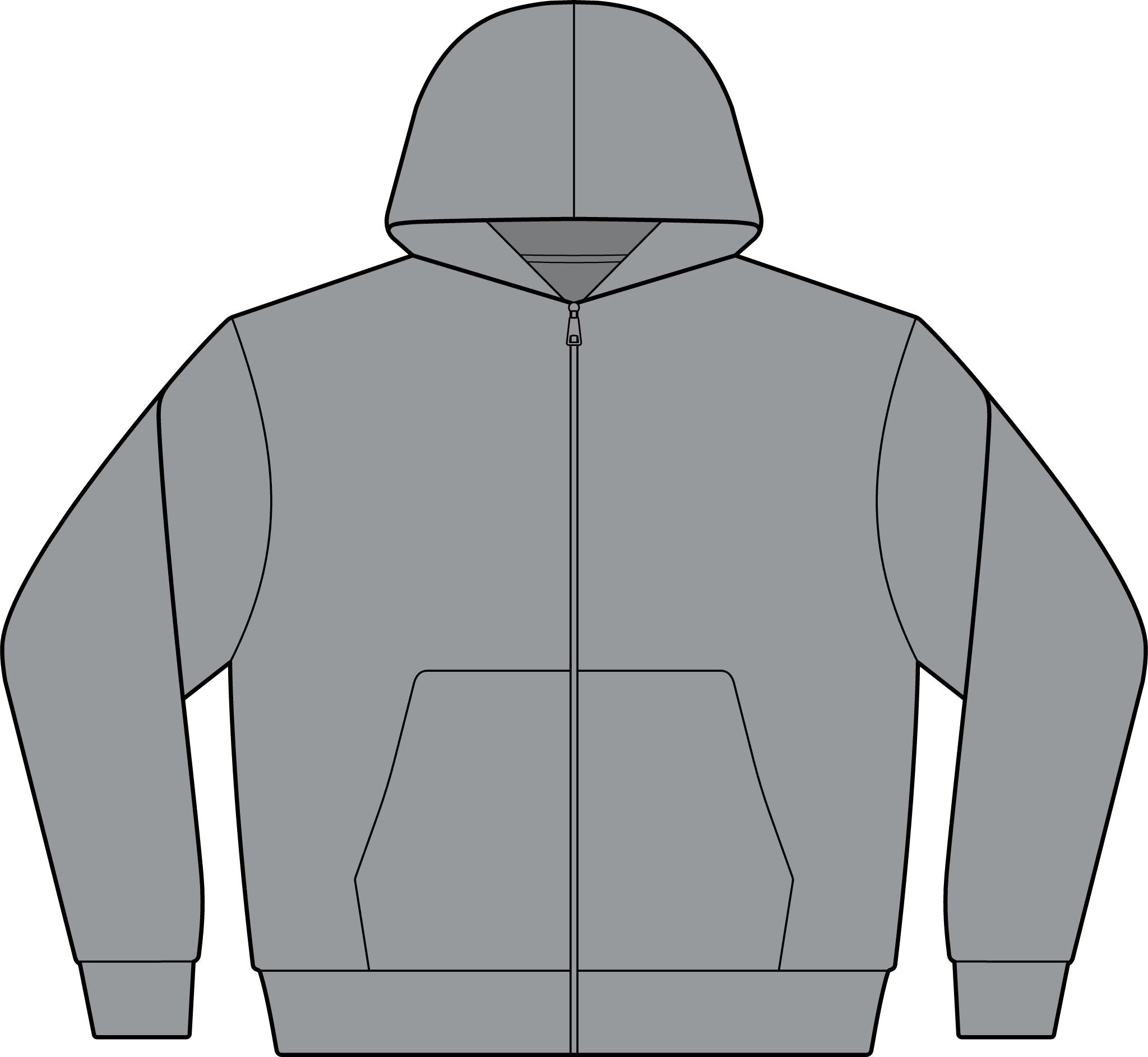 Club St Barth Crest Hoodie. F.W.I. - Unisex Full-Zip