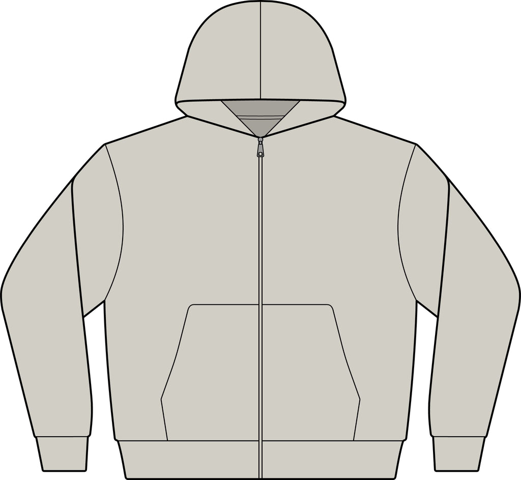 Club St Barth Crest Hoodie. F.W.I. - Unisex Full-Zip