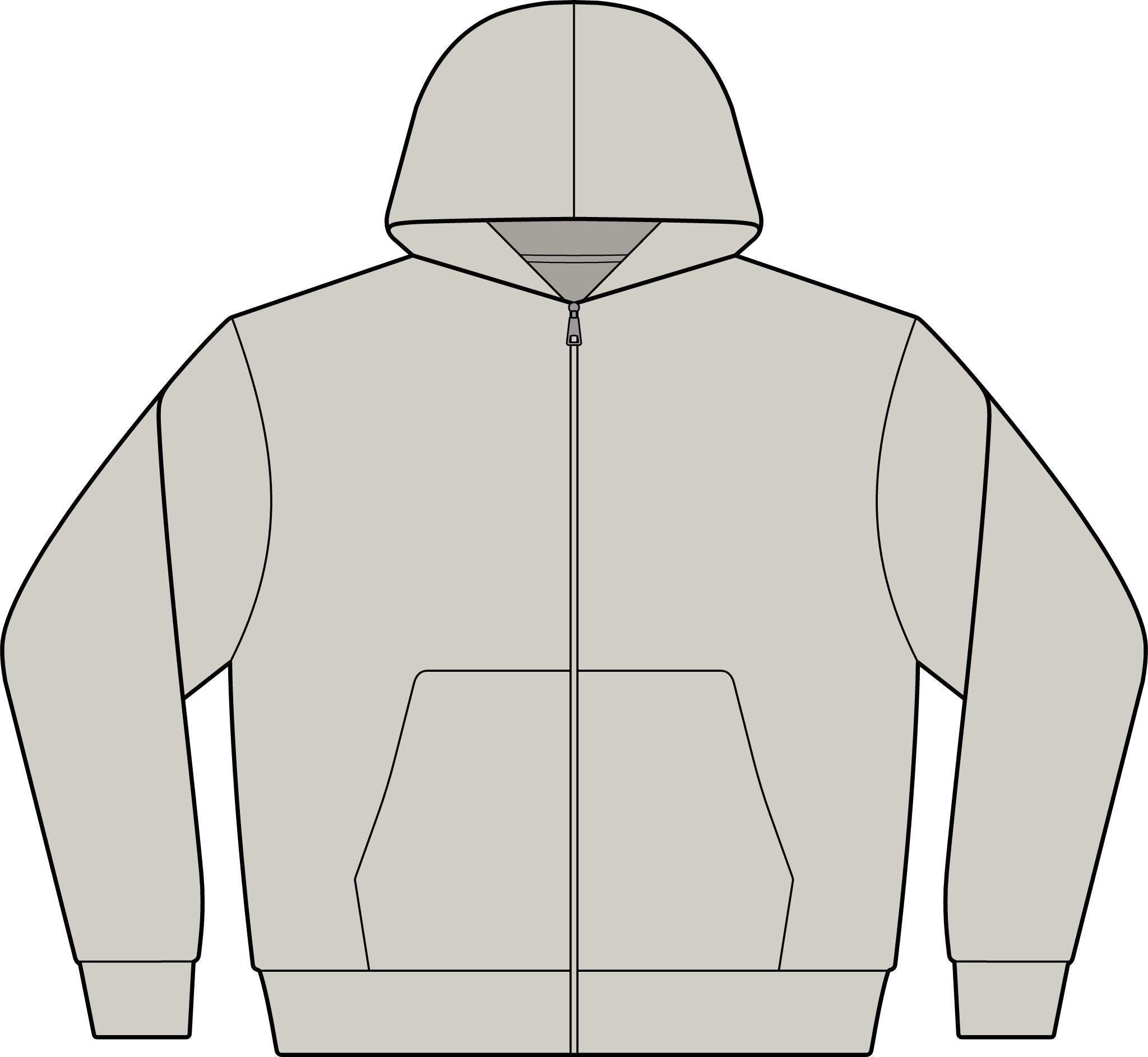 Club St Barth Crest Hoodie. F.W.I. - Unisex Full-Zip
