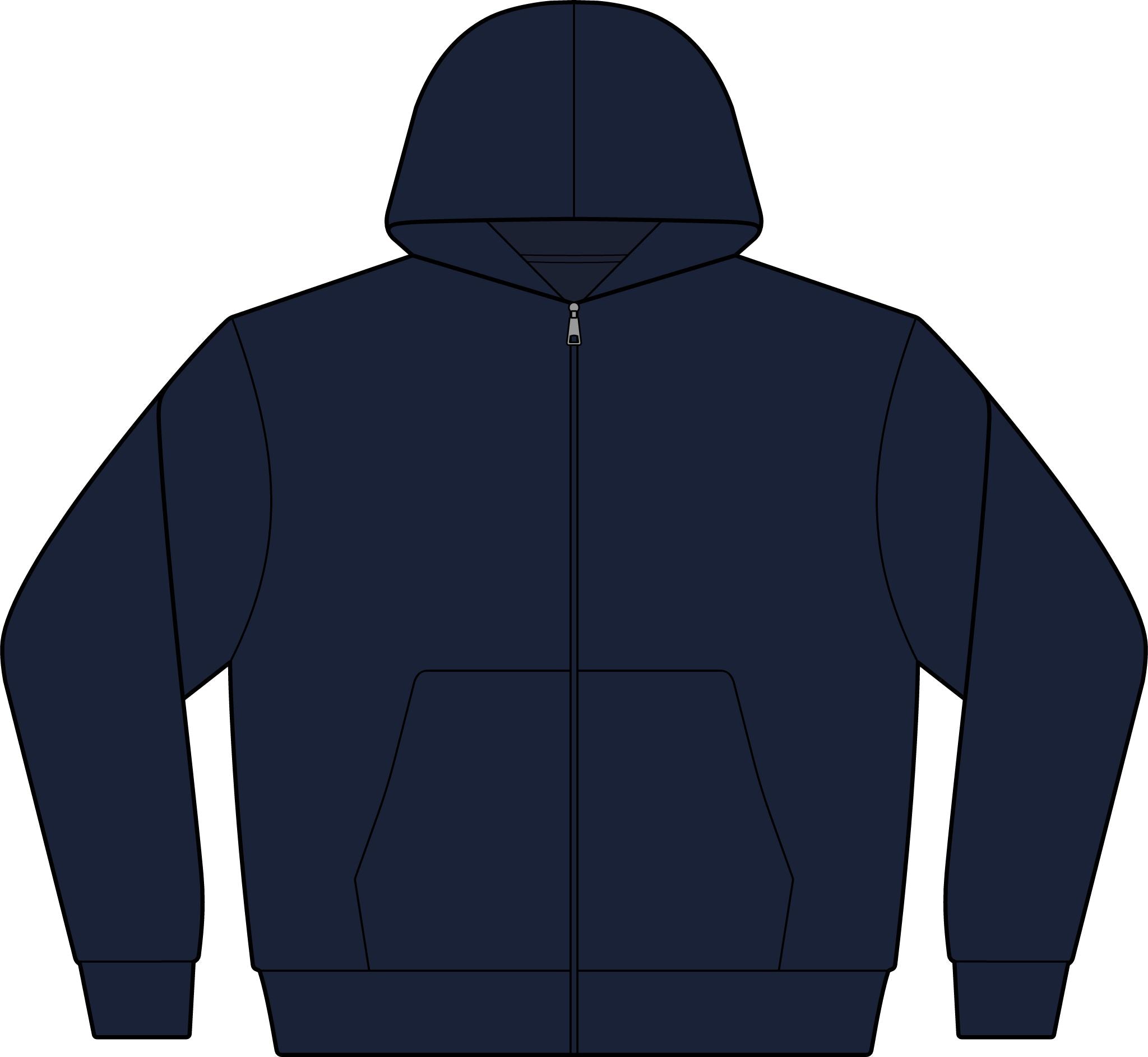 Club St Barth Crest Hoodie F.W.I. - Unisex Full-Zip