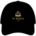 Club St Barth Crest Cap Black & Gold.