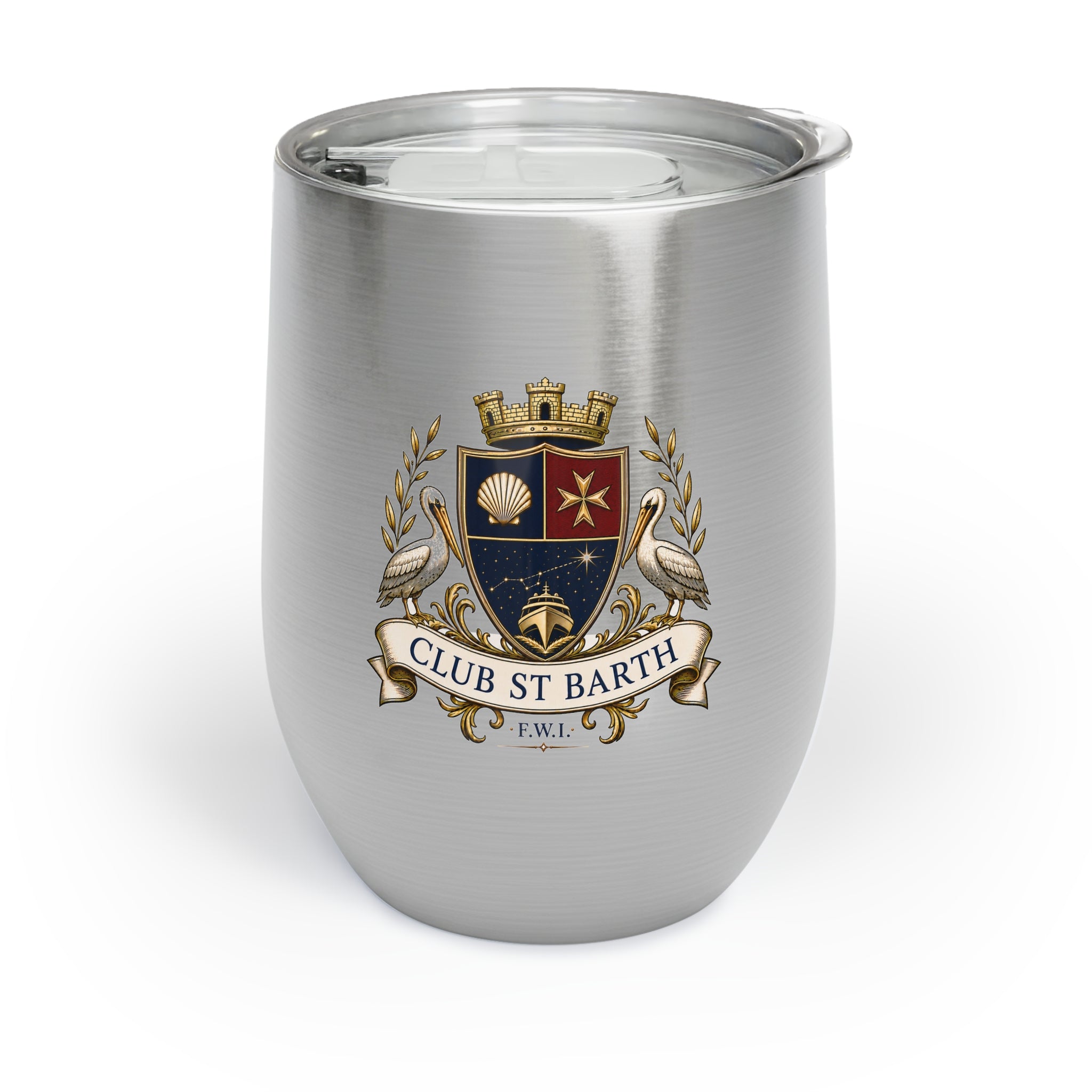 Club St. Barth Crested Chill Wine Tumbler