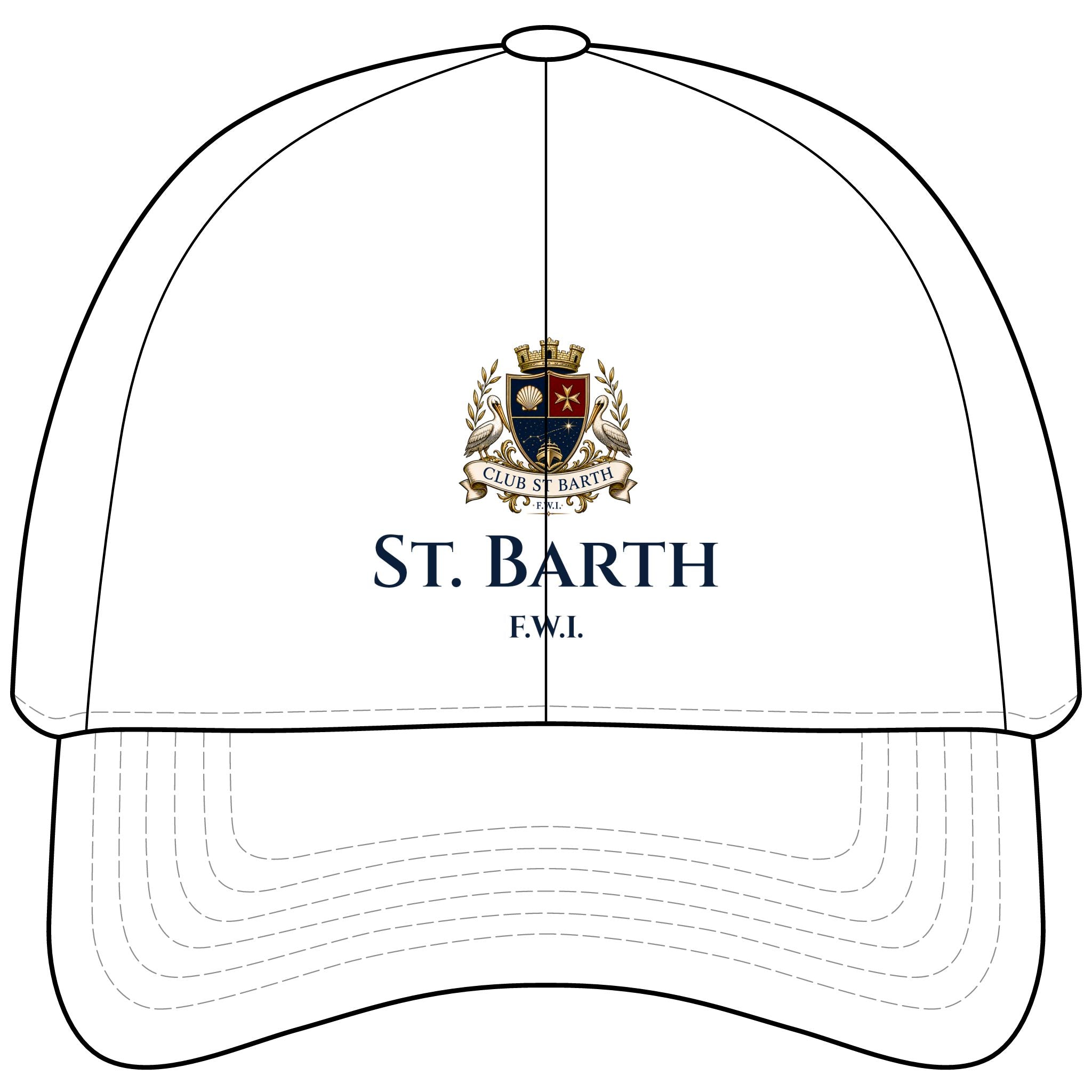 Copy of Club St Barth Crest Cap — F.W.I.