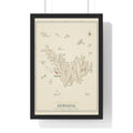 Saint-Barthélemy Nautical Chart — St Barth Map Print