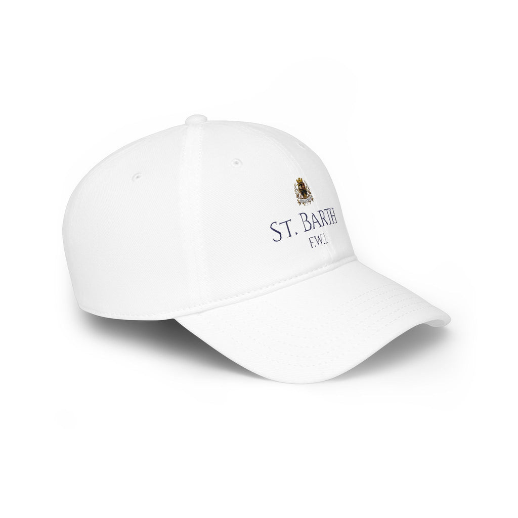 Club St Barth Crest Open Back Cap White