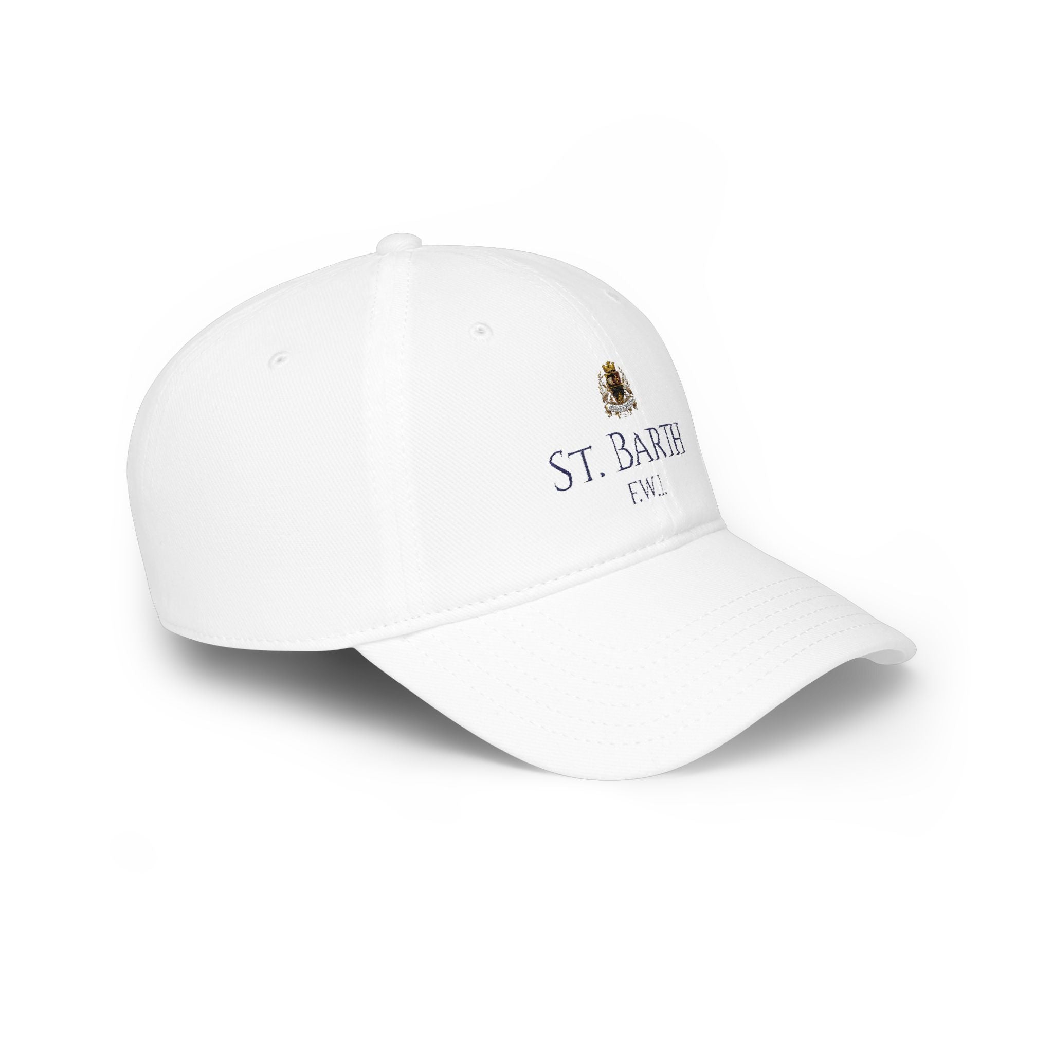 Club St Barth Crest Open Back Cap White
