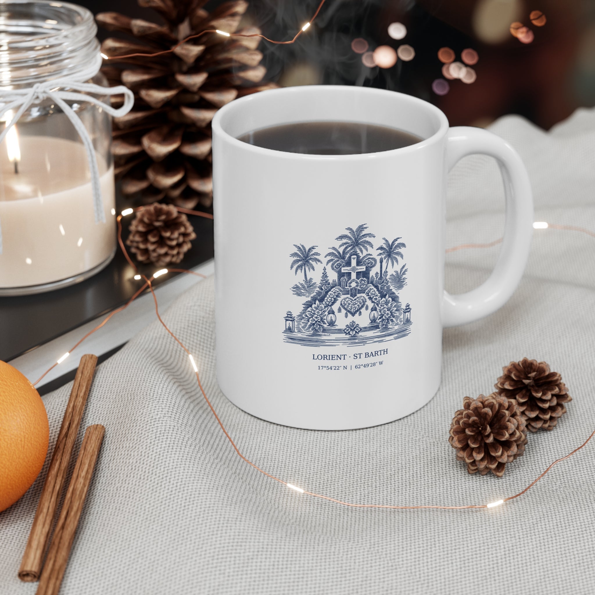 Lorient St Barth White Coffee Mug