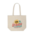 Sunny St Barth Canvas Shopping Tote