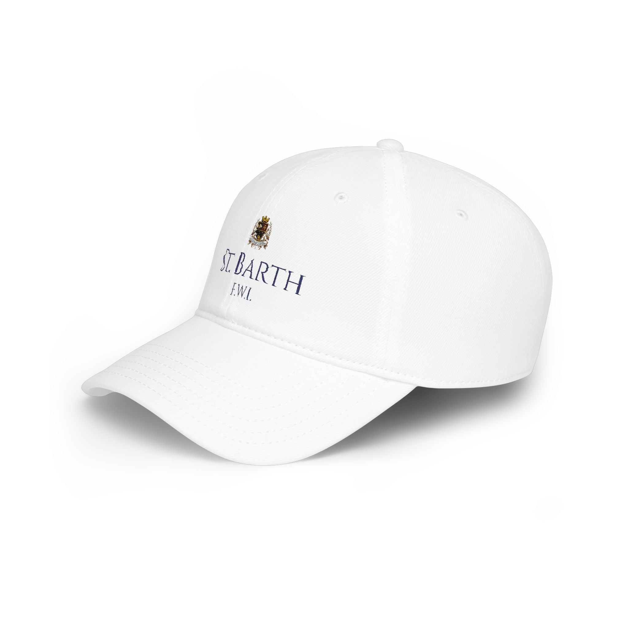 Club St Barth Crest Open Back Cap White