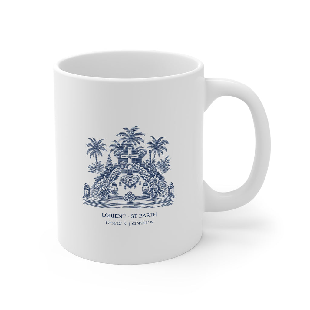 Lorient St Barth White Coffee Mug
