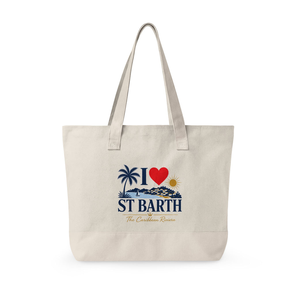 I Love  St Barth Crossing Tote