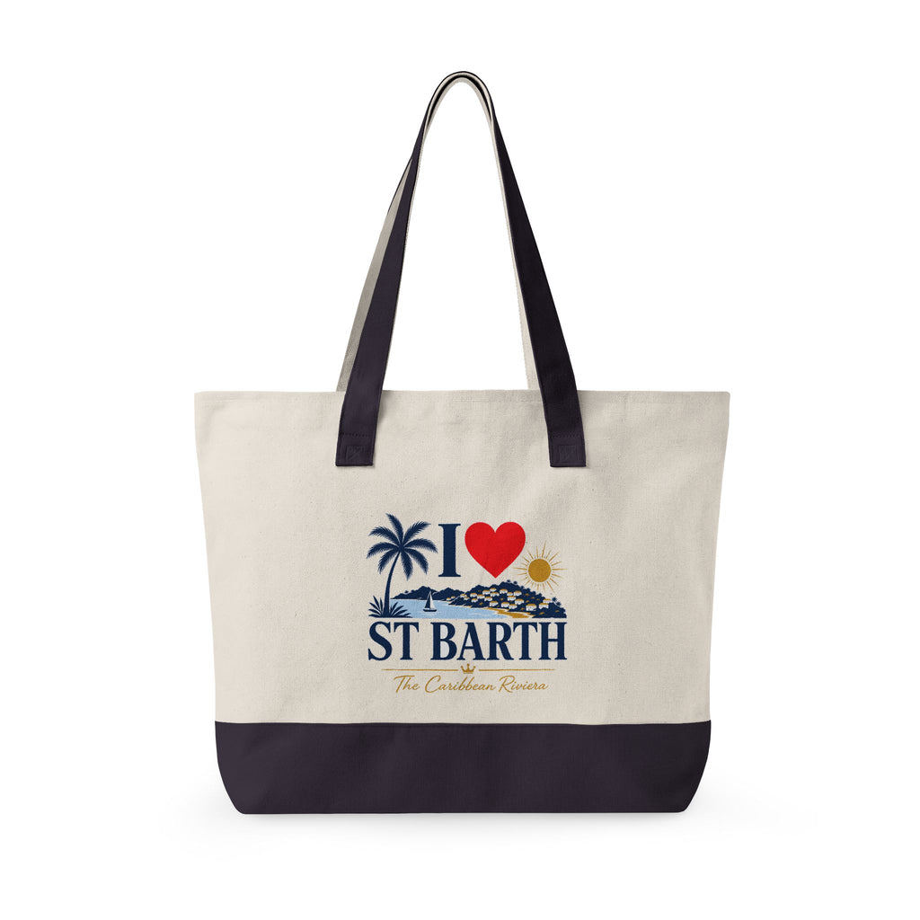 I Love  St Barth Crossing Tote