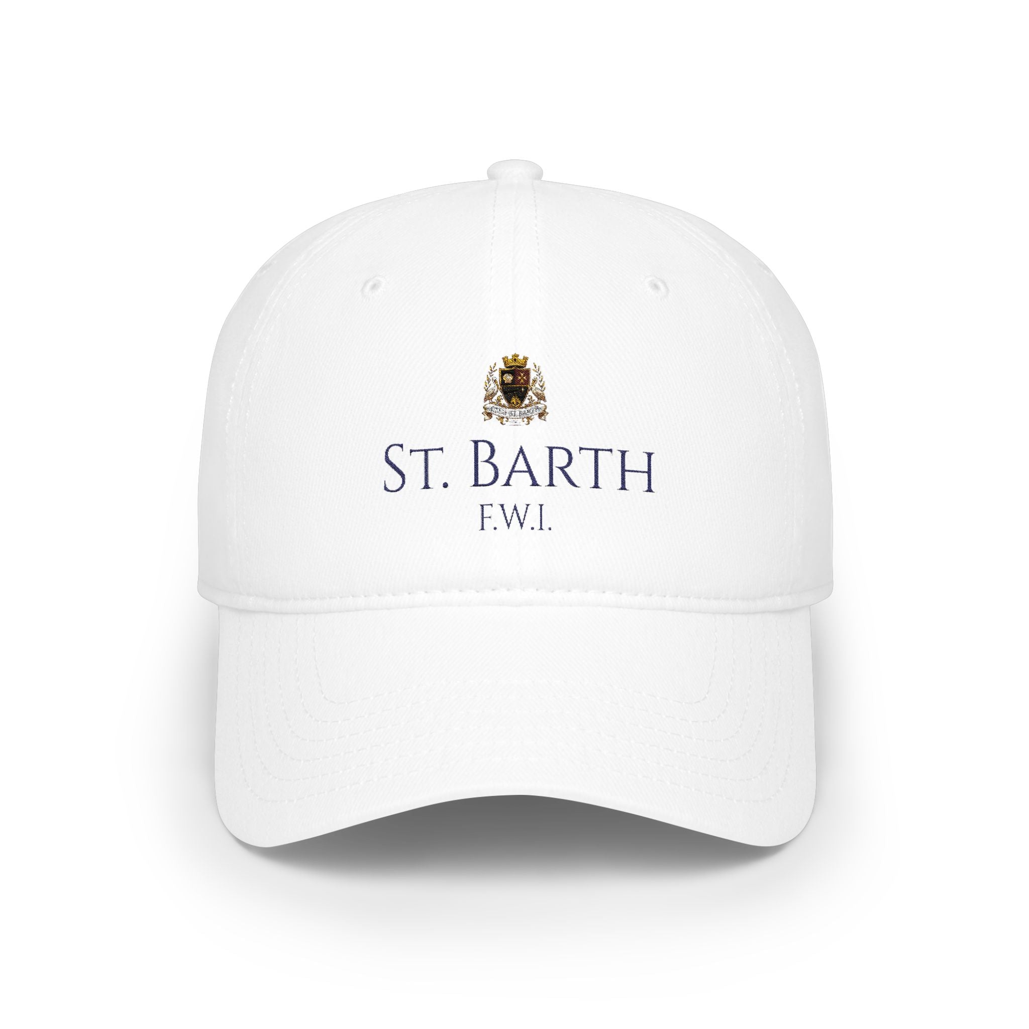Club St Barth Crest Open Back Cap White